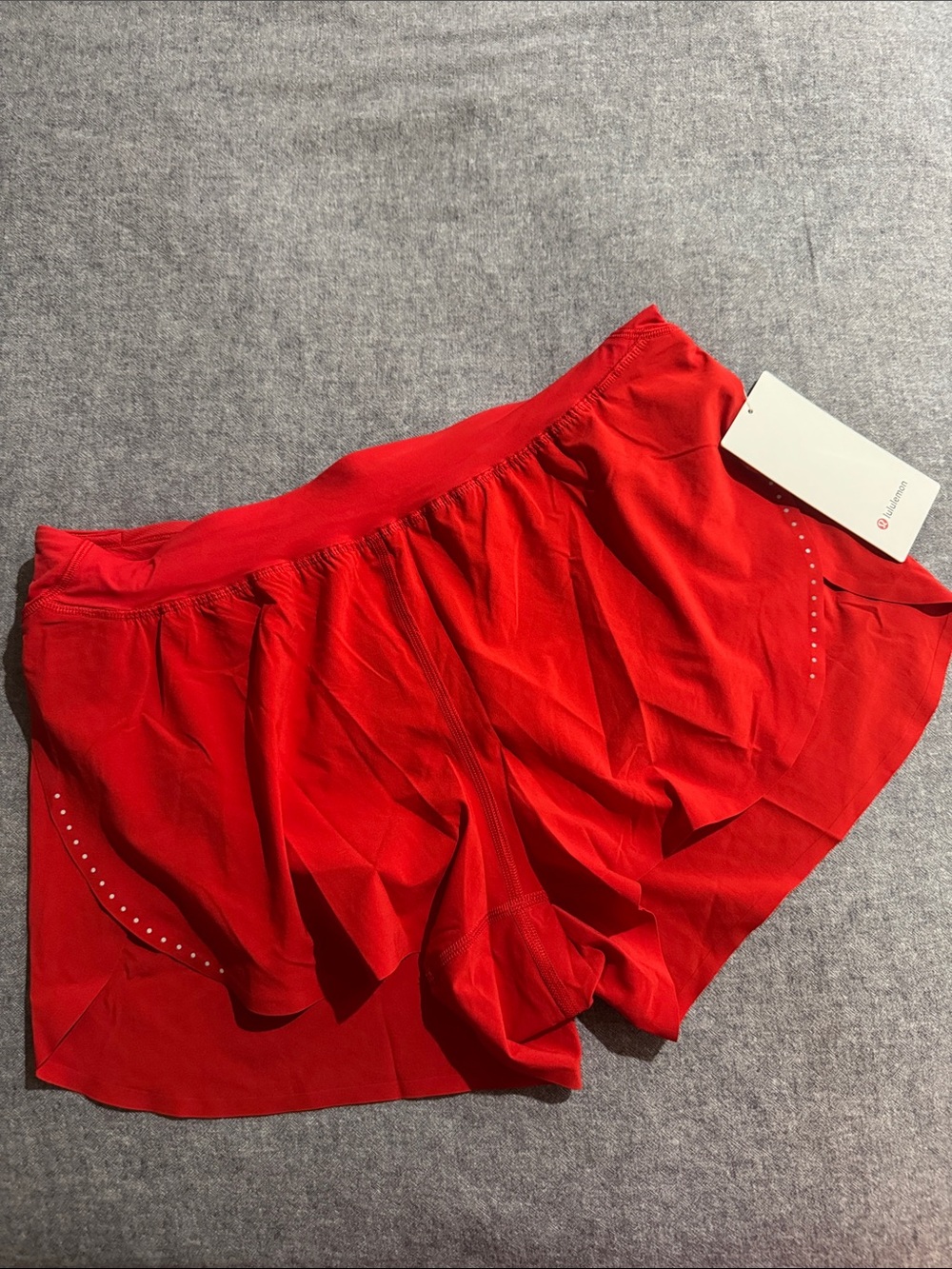 NWT Lululemon Fast and Free HighRise ClassicFit Split Short 3" Medium Oxford Red - Picture 8 of 9